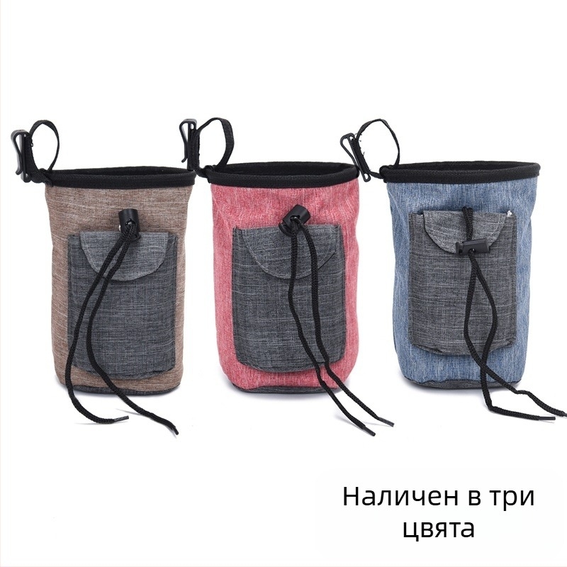 Персонализирана чанта за храна за кучета с име на домашен любимец, чанта за обучение на кучета през кръста, преносима чанта за храна за домашни любимци на открито, чанта за храна за кучета