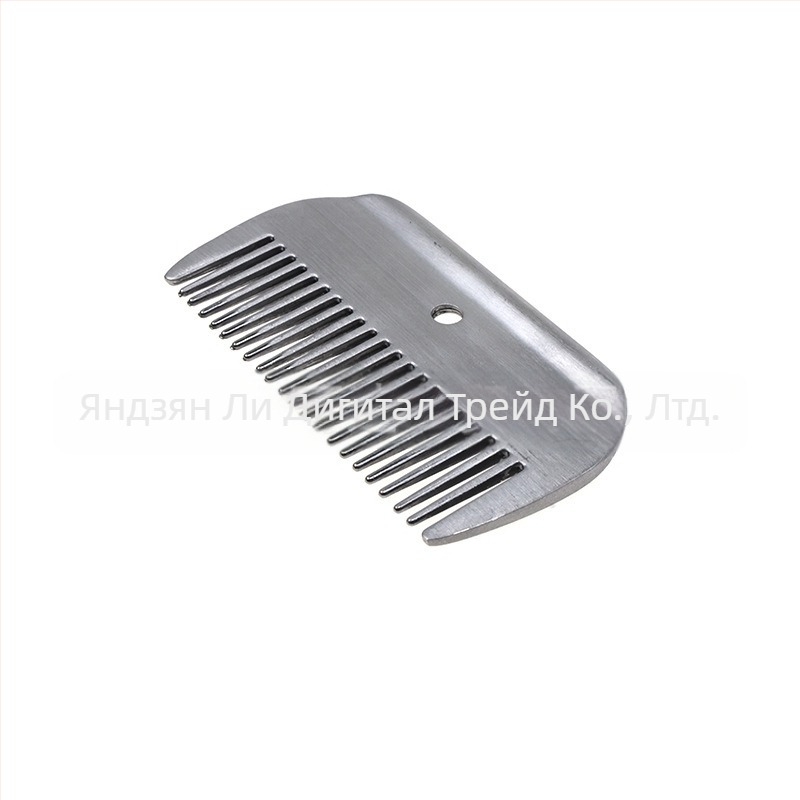 Гребен за грива за домашни любимци с дървена дръжка, гребен с отворен възел от алуминиева сплав, гребен за грива за коне, гребен за коса с широки зъби