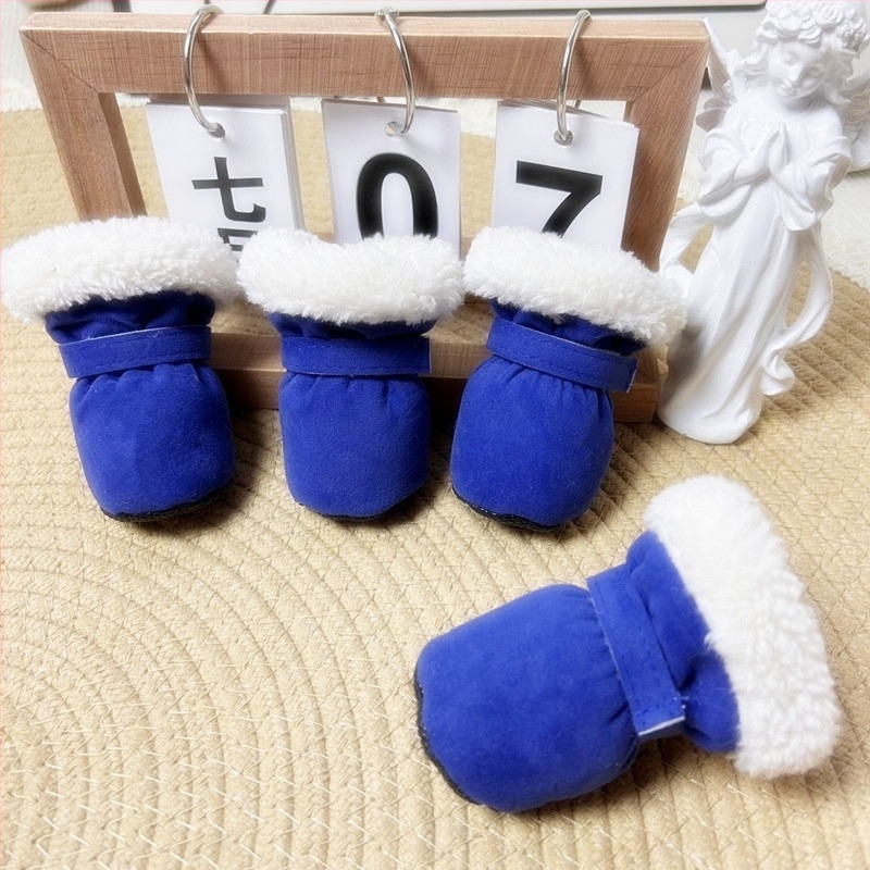 Обувки за кучета Teddy Winter New Candy Color Series Interior Fleece filc fitted top waist water weight weight waist ....