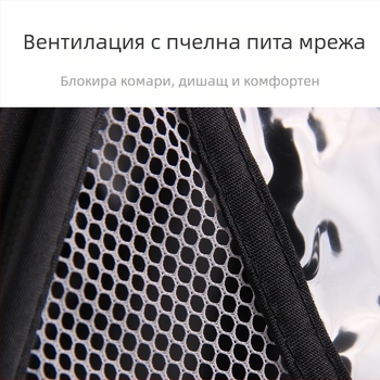 Ветроустойчив калъф за бебешка количка Now, универсален дъждобран за количка-чадър, ветроустойчив и прахоустойчив материал EVA, прозрачен и дишащ