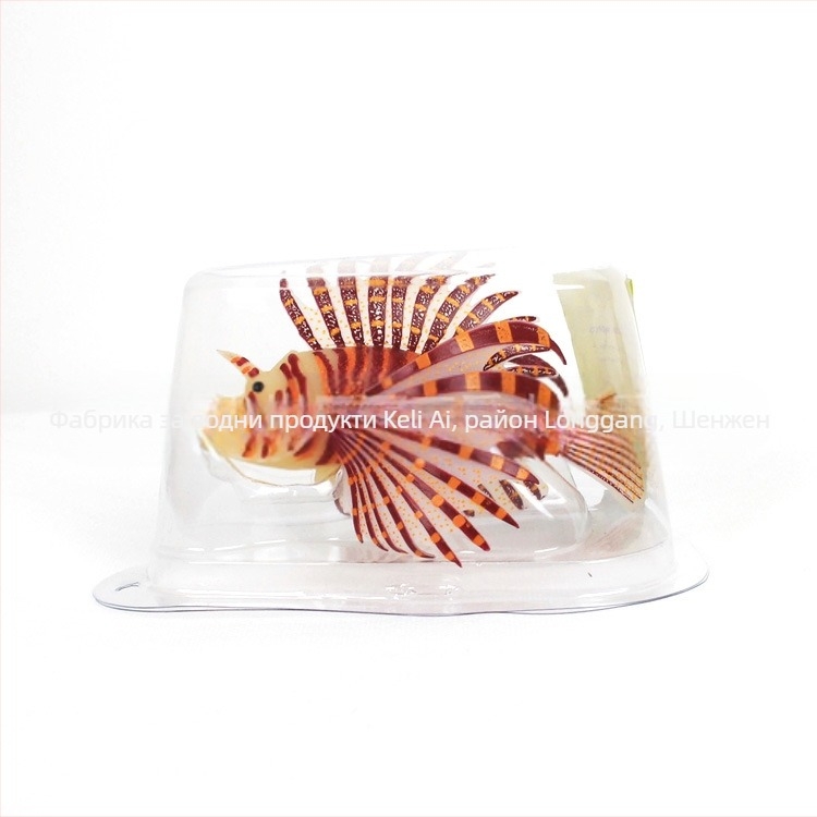 Декорации за озеленяване на аквариум за риби, производители на аквариуми, износ, силиконов материал, светеща симулация, цвят, риба лъв на едро