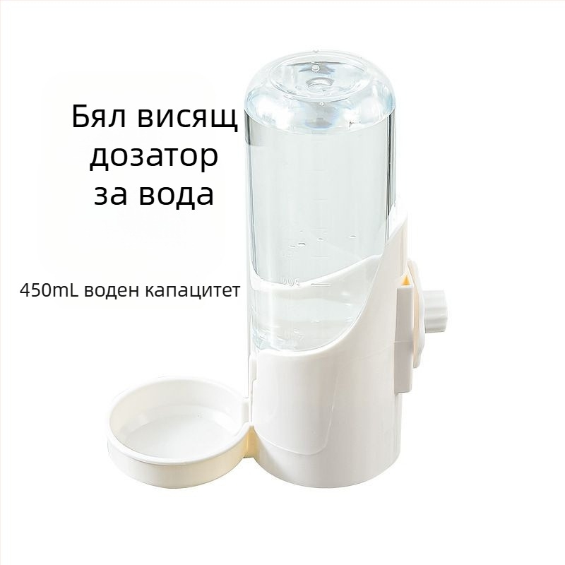 Диспенсър за вода за котки, купа за котки, котешка мивка, автоматична хранилка за вода за хранене, висяща клетка за зайци, чайник, домашни любимци