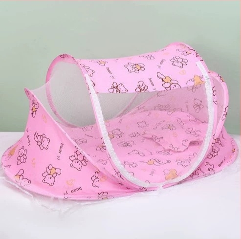 K детска сгъваема мрежа против комари с възглавница за спане, възглавница против комари, легло от три части, музикален комплект 0-3 години, производители на детски мрежи против комари