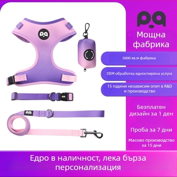Трансгранично въже за теглене на кучета за домашни любимци, каишка за кучета, нашийник за гърди, костюм на едро, персонализирани домашни любимци