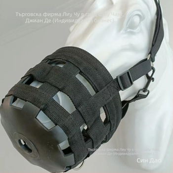 Конна екипировка, конни принадлежности, намордник за конска уста, против ухапване, мека гумена противопукнатина, намордник за конска уста, клетка за конска уста, против ядене на трева