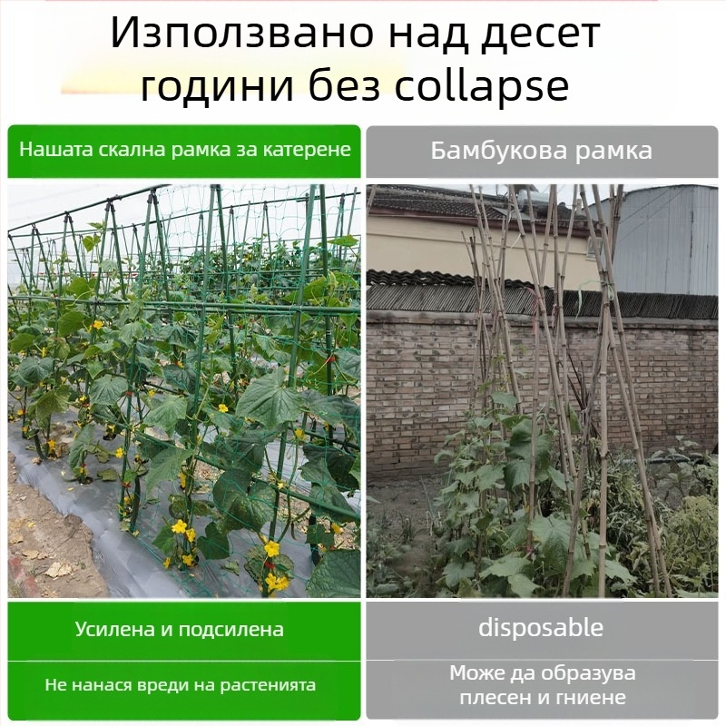 [Su Su Su] Стойка за катерене на краставици, прът за боб, стойка за домати, зеленчукова стойка, опорна пръчка за растения