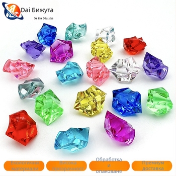 Акрилен кристален камък, цветен скъпоценен камък, аквариум, пейзажен камък, красота, Чен, декорация, увеселителен парк, производители на играчки, реквизит на едро