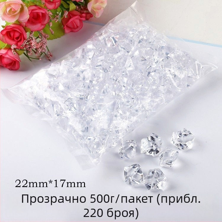 Акрилен кристален камък, цветен скъпоценен камък, аквариум, пейзажен камък, красота, Чен, декорация, увеселителен парк, производители на играчки, реквизит на едро