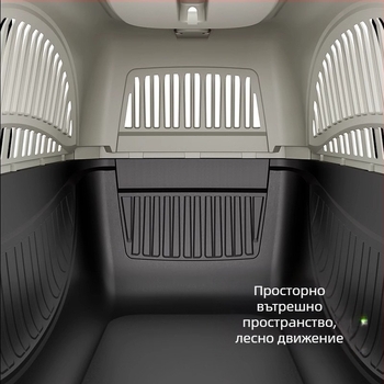 Кутия за котки с въздушен филтър, преносима котешка клетка, чанта за котки, кутия за превоз на домашни любимци, кутия за кола за кучета, преносима пластмасова кутия за котки