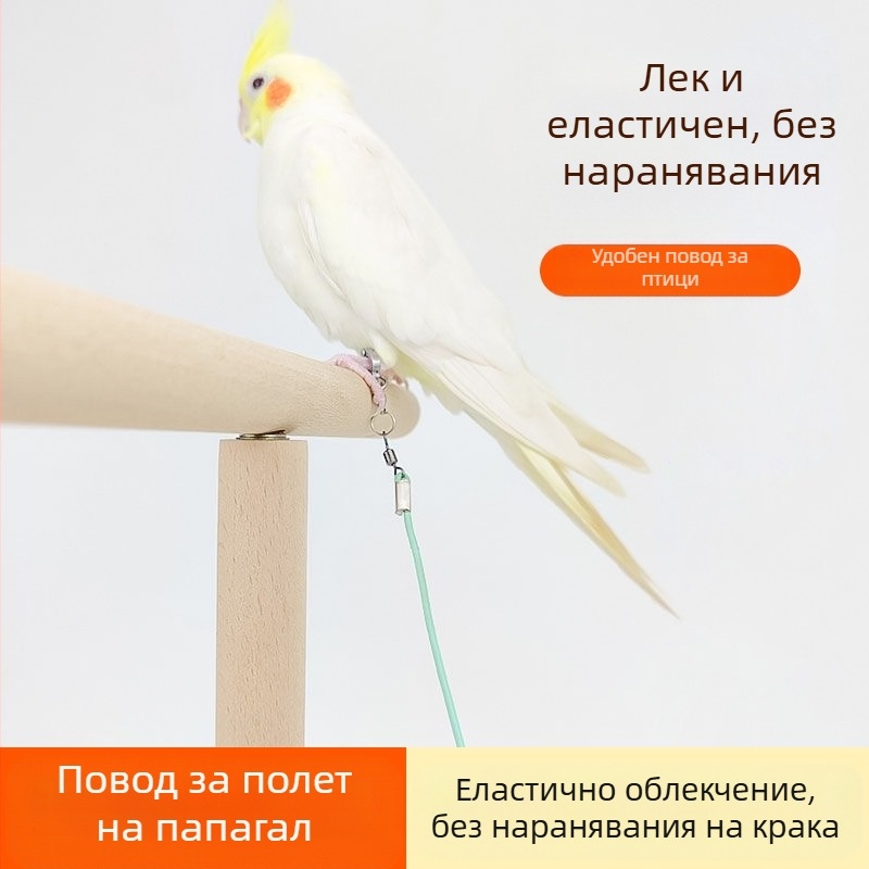 Въже за летене на папагал, еластично, без краката, ултра леко, за тренировка, Xuanfeng, пръстен за крака от тигрова кожа, божур, верига за крака, въже за ходене на птици
