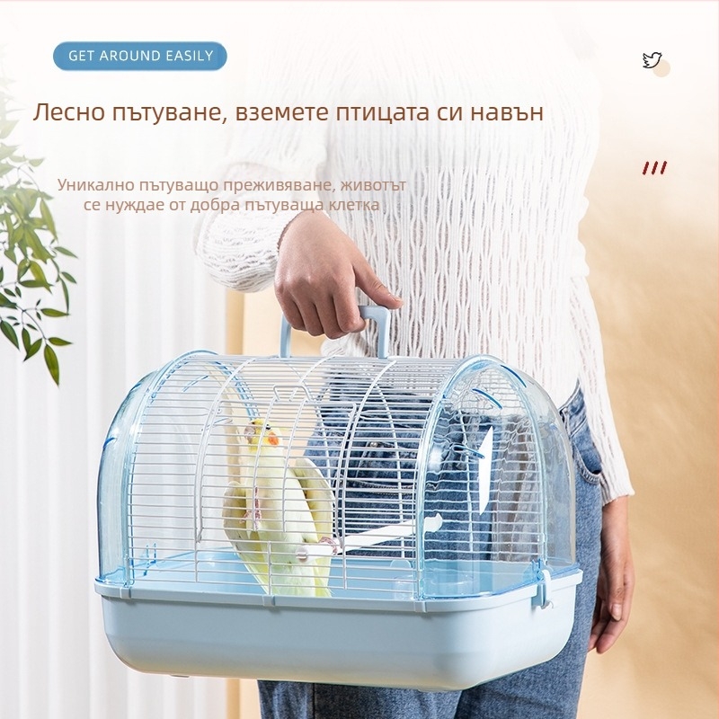 Клетка за птици с преносима клетка за птици, тигрова кожа, божур, малка, голяма, висококачествена метална клетка за птици
