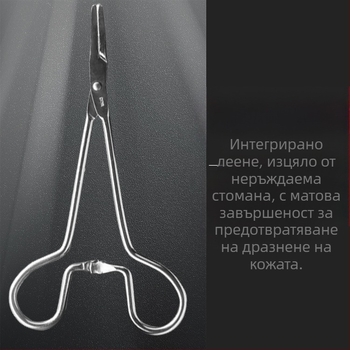 Клещи за скубане на ушни косми от неръждаема стомана, клещи за скубане на уши на кучета и котки, почистващи препарати за уши на домашни любимци