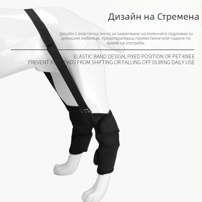Калъф за колянна става на Amazon New, за фиксиране на фрактура за домашни любимци, помощно средство за пътуване с предпазител за крака, против облизване