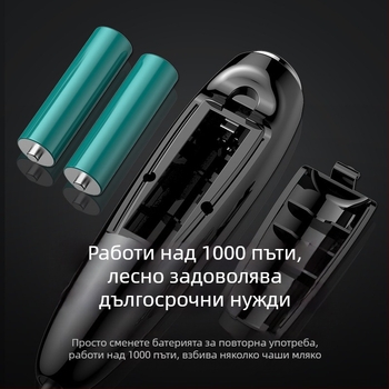 Нов разпенител за мляко, разпенител за кафе, домакински електрически разпенител за мляко, блендер за мляко, ръчен разбивач за яйца, разпенител за мляко