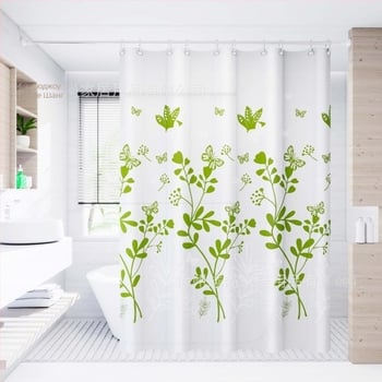 Завеса за душ, Специална преградна завеса за баня, Без пробиване, Лесна за монтаж, Водоустойчива, Устойчива на мухъл, Защита на поверителността