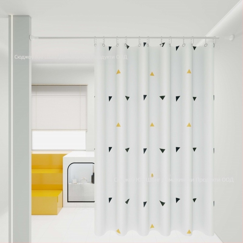 Завеса за душ, Специална преградна завеса за баня, Без пробиване, Лесна за монтаж, Водоустойчива, Устойчива на мухъл, Защита на поверителността