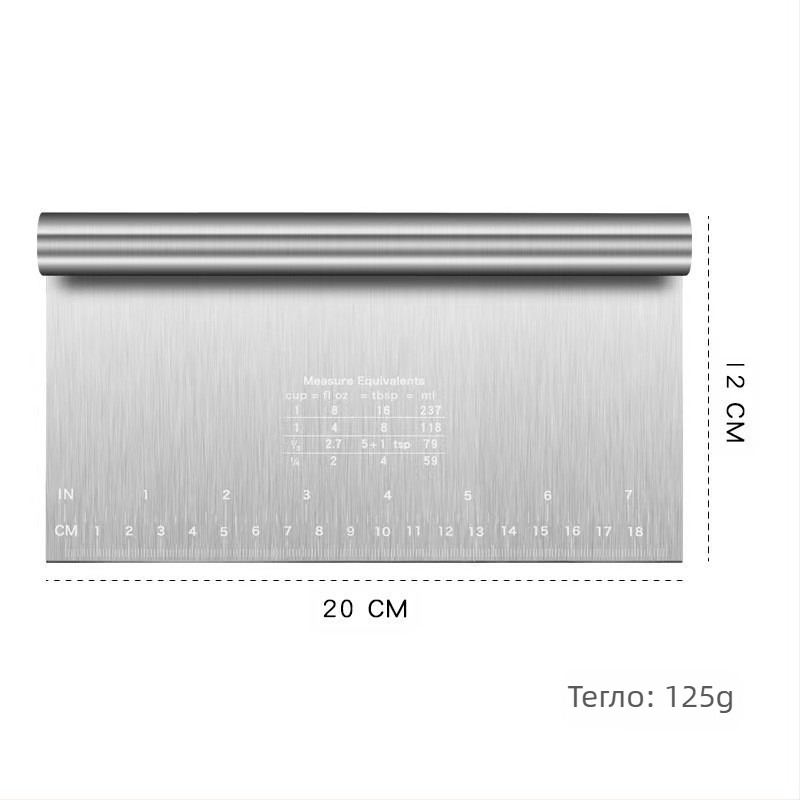 Резачка за юфка от неръждаема стомана с люспеста стъргалка за наденица, брашно, резачка за юфка, кухненски артефакт, инструмент за гореща разпродажба в Amazon