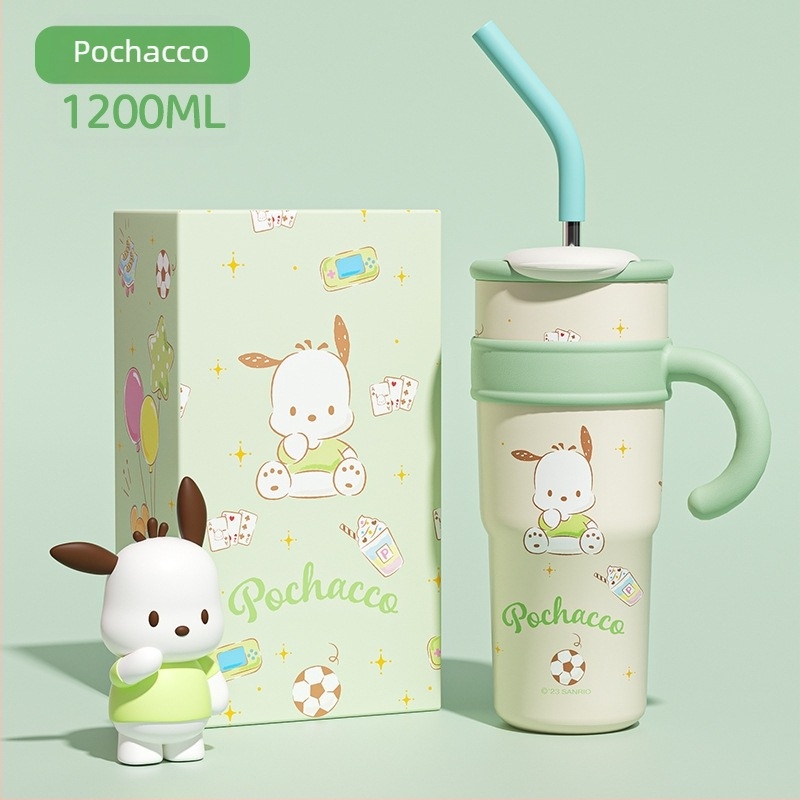 Sanrio Hello Kitty Maruko Big Mac термос чаша със сламка сладка висококачествена чаша за вода чаша за кола с лед