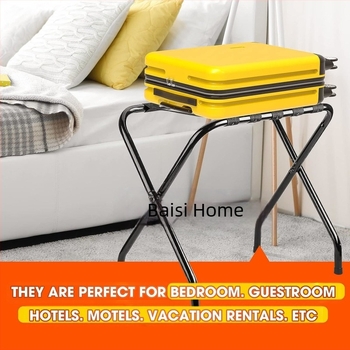 Amazon Подова X-образна скоба Сгъваема стойка за багаж без гръб, багажник за хотелска стая Star