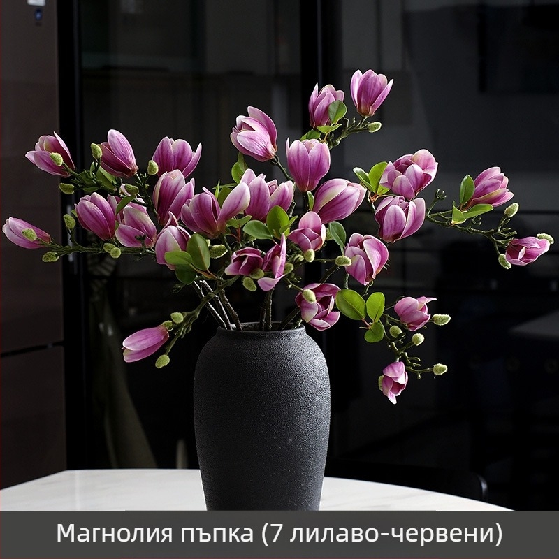 Хол Китайски цветни орнаменти Цветарство Фалшиво цвете Изкуствено цвете Усещане за декорация на маса Домашна светлина Луксозна магнолия