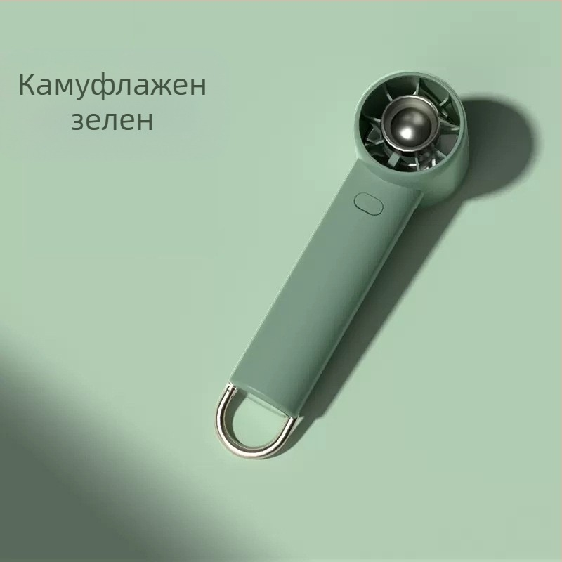 Нов малък вентилатор, ръчен, мини турбина, малък USB преносим карабинер, външен безчетков вентилатор, уличен щанд на едро