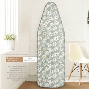 Комплект дъски за гладене с висока температура, комплект дъски за гладене за домакинство, комплект дъски за гладене от памук, комплект дъски за гладене с трансграничен еластичен кант