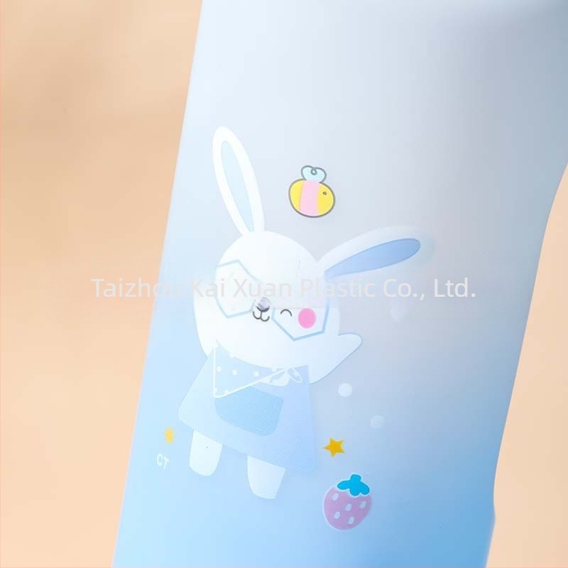 Интернет знаменитост пластмасова чаша за вода космическа чаша обикновен сладък заек градиент матирано голям капацитет чаша за вода