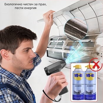 Нов ръчен, преносим, надуваем, безжичен, вентилатор с 130 000 оборота за къмпинг, надуваем, за прах от горене, за външен монтаж и вентилация.