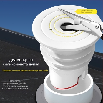 Силиконов уплътнителен пръстен за канализационна тръба, устойчив на миризми, запушалка за кухненска мивка, запушалка за канализационна тръба за пералня, против връщане на миризма, артефакт
