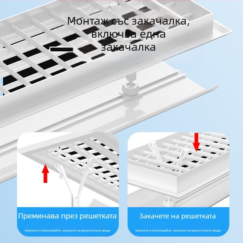 Централен климатик, ветрозащитно покритие, ветрозащитно покритие, машина за ветропровод, преграда за изход за студен въздух, решетка против директно духане, универсален капак за водач на вятъра