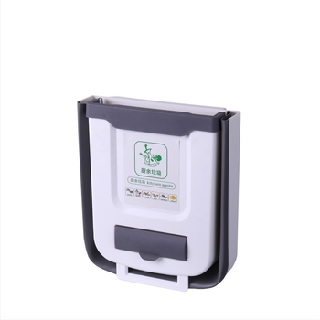 Стенно монтирано кошче за боклук, домакинско сгъваемо висящо кошче за разни неща, кухненски шкаф, без удар, креативно кошче за сортиране на боклук