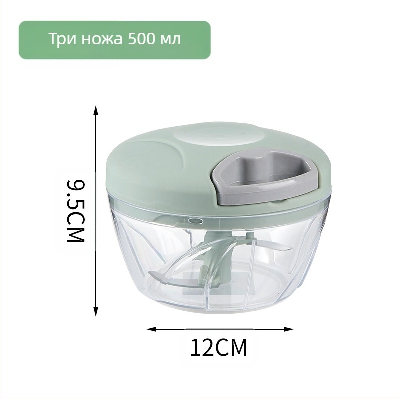 Ръчно издърпвана домакинска многофункционална машина за рязане на зеленчуци, белачка за чесън, кухненска машина за мелене на чесън, машина за готвене, дърпане на чесън, мелачка за зеленчуци на едро