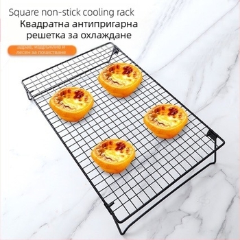 Охлаждаща поставка за компютър, охлаждаща поставка за хляб, черна незалепваща охлаждаща поставка за торти, многофункционални инструменти за печене