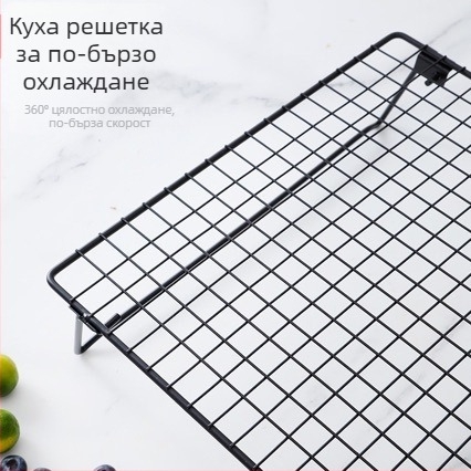 Охлаждаща поставка за компютър, охлаждаща поставка за хляб, черна незалепваща охлаждаща поставка за торти, многофункционални инструменти за печене