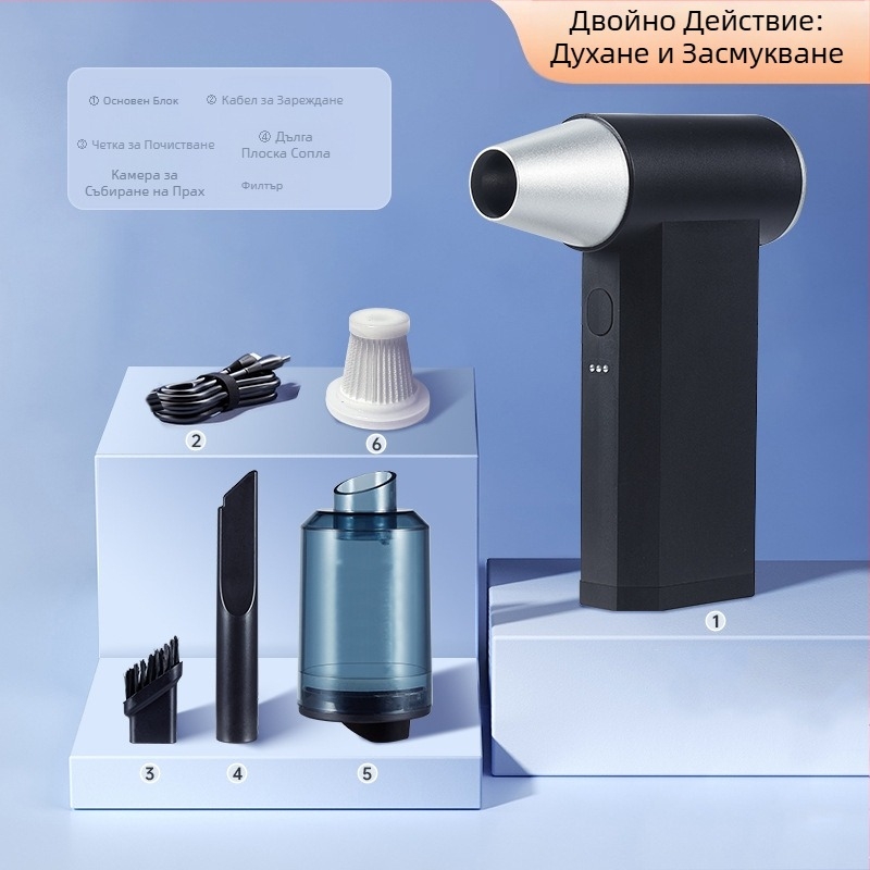 2025 трансграничен високоскоростен турбо вентилатор за насилие, ръчен преносим малък вентилатор за кола, къмпинг, голям вятърен вентилатор, преносим