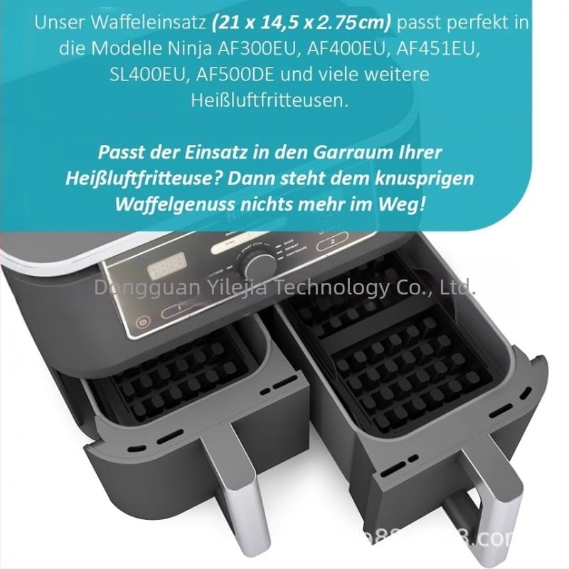Ninja AF300 AF400EU AF451EU SL400EU Форма за белгийски гофрети с горещ въздух