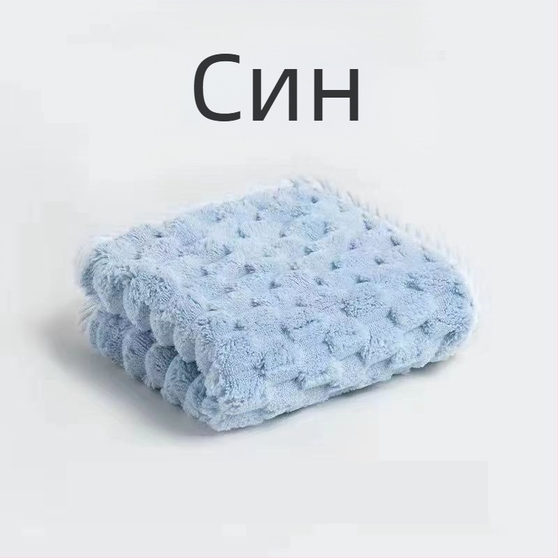 Кърпа за баня с шарка на облак на едро, абсорбираща кърпа за ръце от коралов полар, висяща, сладка, 2023, нов стил, мека за мъже и жени