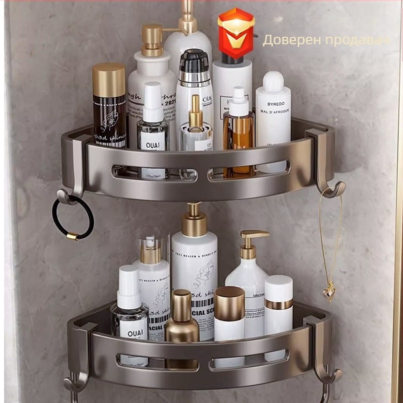 Тоалетна поставка за кърпи за баня, стенен триножник, тоалетна, баня, душ кабина, поставка за съхранение