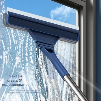 Почистващ препарат за стъкло Домакински почистващ препарат за високи външни прозорци Двустранно почистване Специален почистващ препарат за стъкло