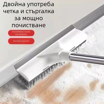 Четка за под Тоалетна Четка за под Дълга дръжка Тоалетна Баня Домакинска Твърда Коса Почистване на Плочки Пролука Многофункционална