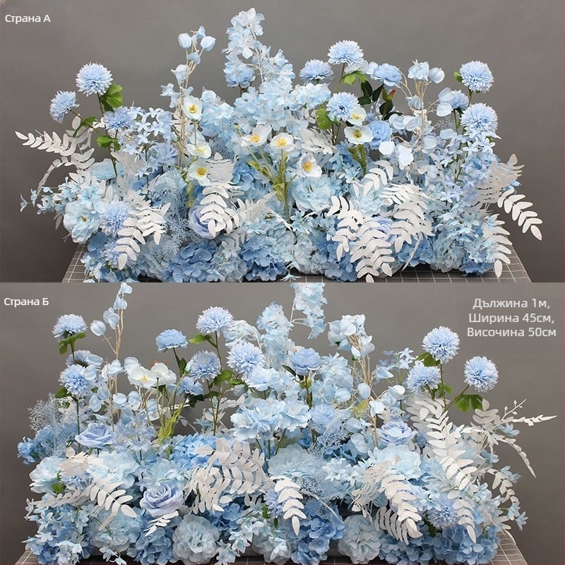 Доставка на кола Церемония Витрина Сватбена декорация Стил Изкуствени цветя Декорация Фалшиви цветя 4s Магазин Добре дошли Kt Марка Римска колона Декорация