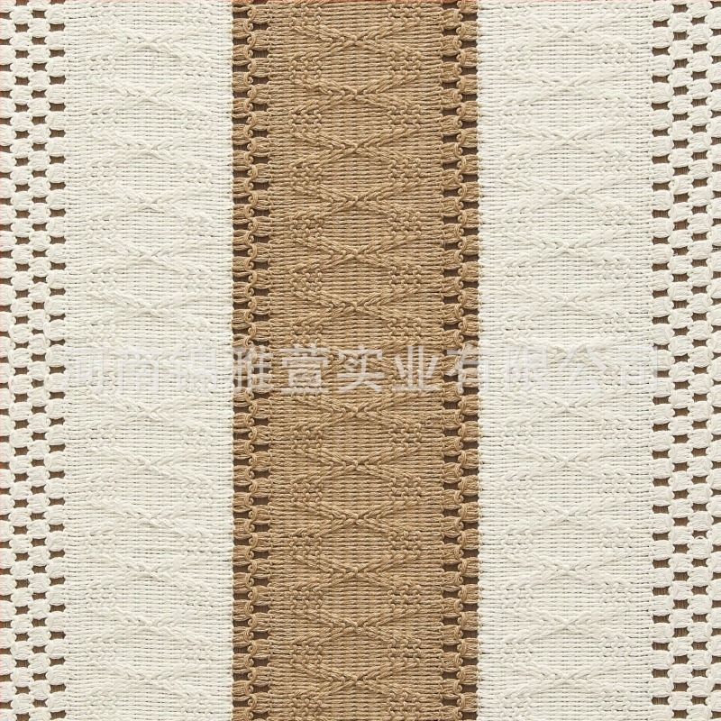 Amazon флаг за маса, памучни и ленени райета, шиене на двуцветен тъкан пискюл, нищо пасторално, производители на покривки за маса, доставка