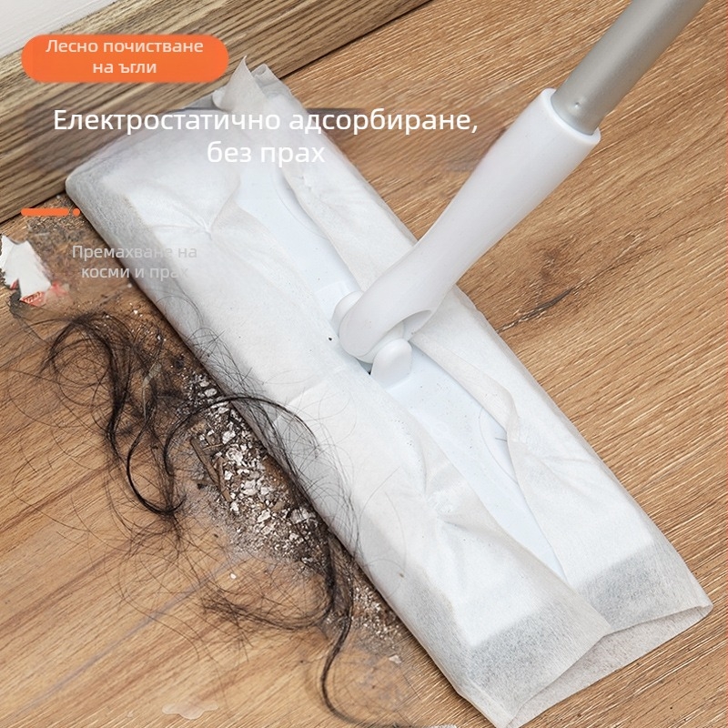 30 броя кърпи за електростатично отстраняване на прах от пода, суха кърпа за еднократна употреба, домакински почистващи препарати за почистване на коса и прах, без пране