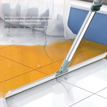 Силиконова метла за почистване на подове за баня, тоалетна, многофункционална четка за коса за чистачки