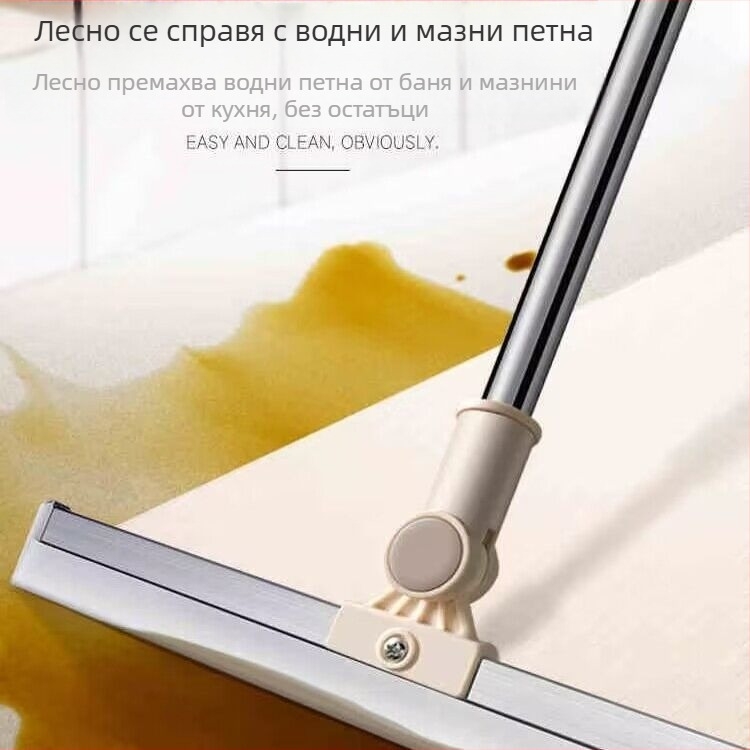 Силиконова метла за почистване на подове за баня, тоалетна, многофункционална четка за коса за чистачки