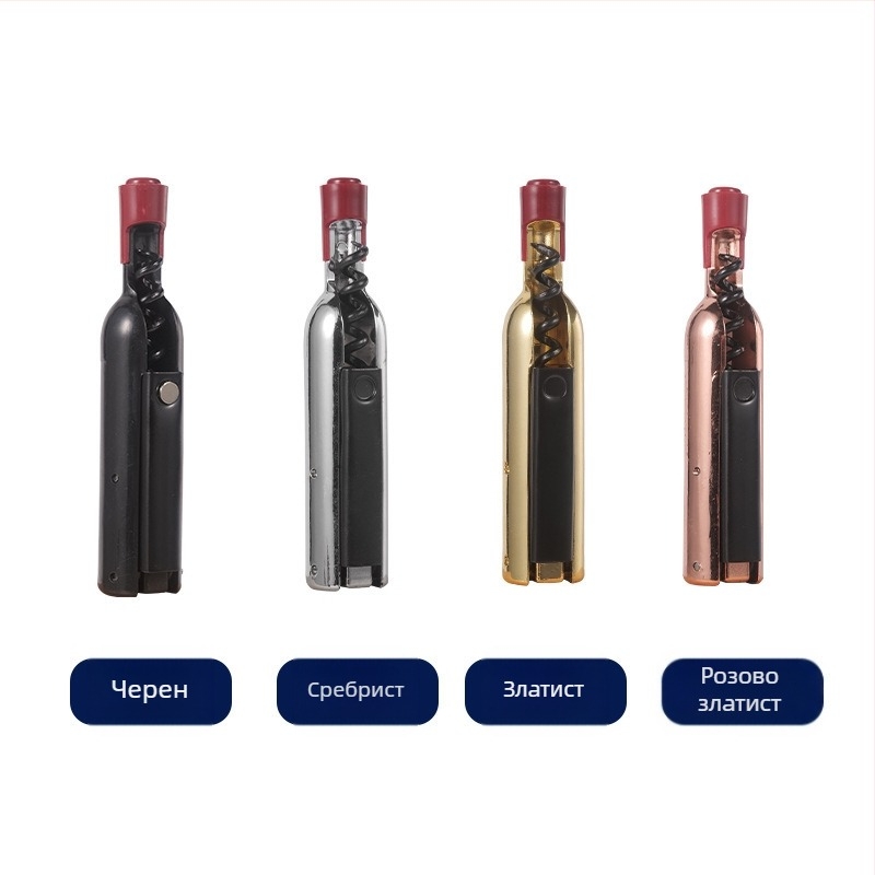 Креативен магнит за хладилник, многофункционален отварачка за бутилки за вино, пластмасова бутилка за вино на склад