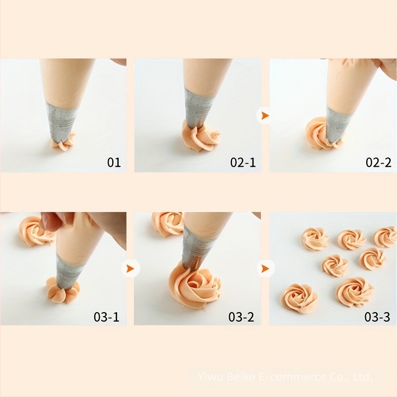 Комплект от 4 екстра големи корейски дюзи за сладкиши, инструмент за изстискване на сладкиши, декорация на торти, инструмент за печене на сладкиши