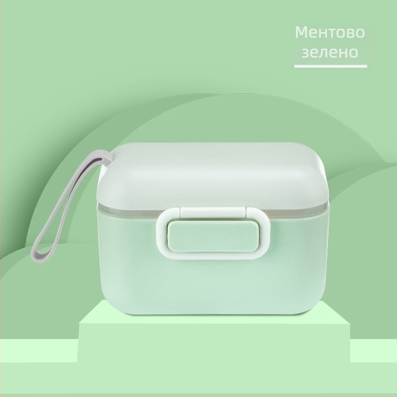 Преносим дозатор за бебешка формула с голям капацитет за пътуване, удобен контейнер за формула