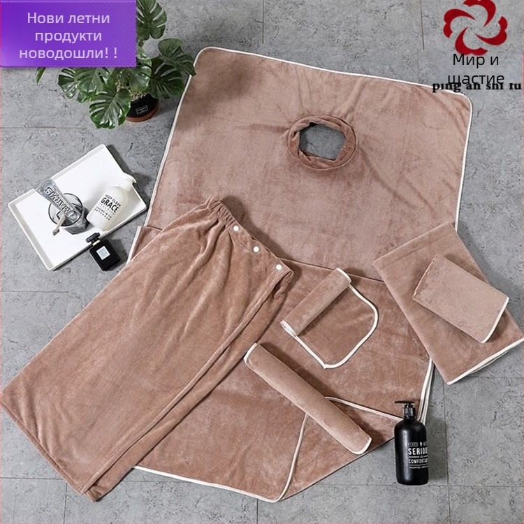 Комплект от три части за грижа за кожата с велкро, микрофибърна кърпа за салон за красота