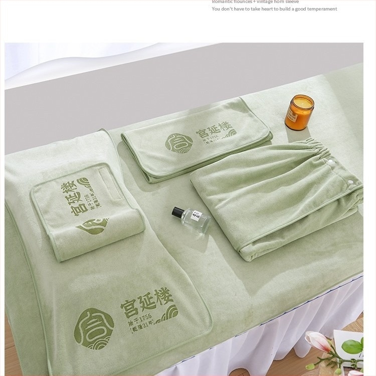 Комплект от три части за грижа за кожата с велкро, микрофибърна кърпа за салон за красота